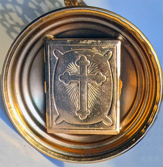 Very Rare 1st Class Relic St. Thomas Aquinas Mounted in a Monstrance Reliquary — photo 3