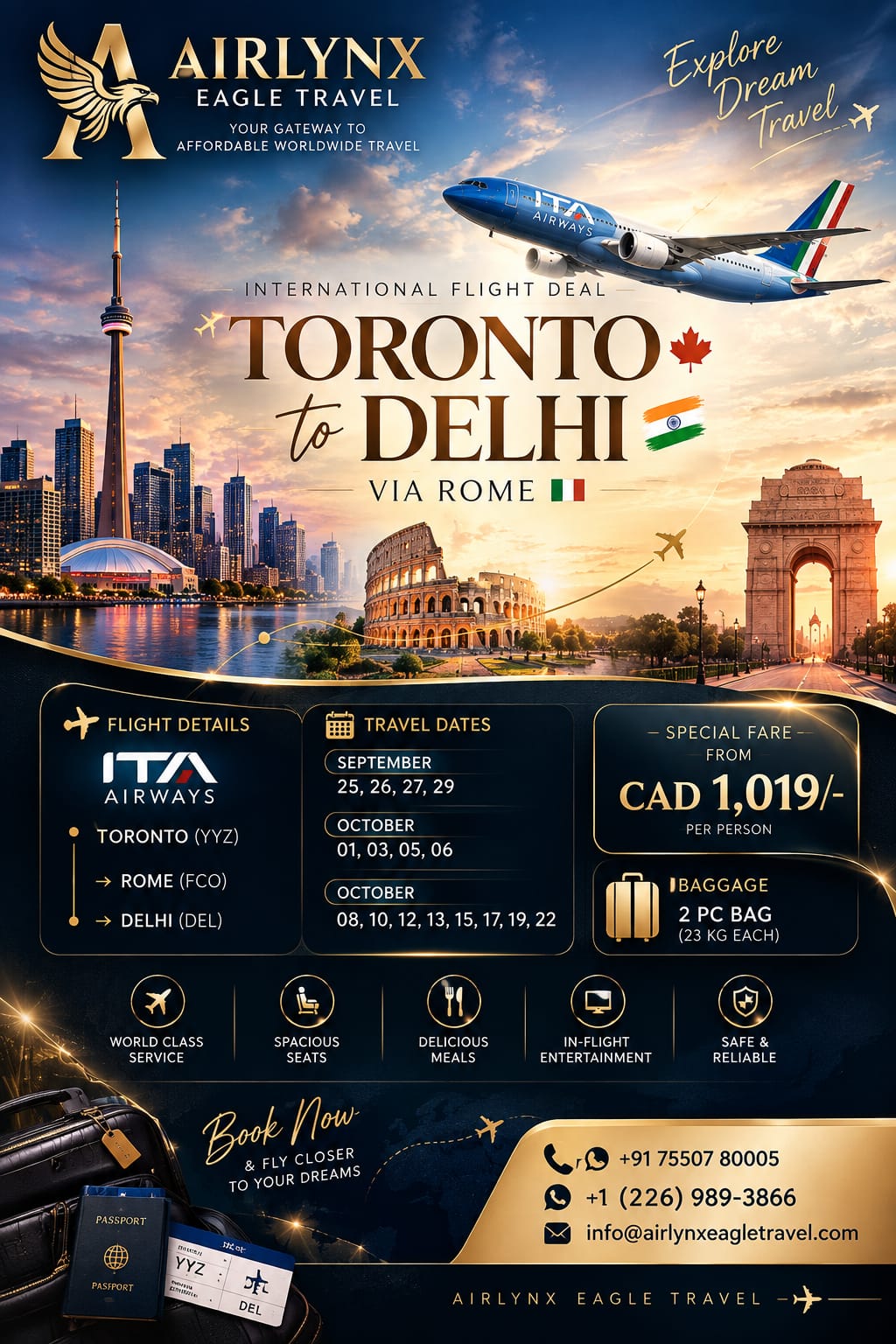 Airlynxeagletravel | Canada Flight Tickets & International Flights — photo 5