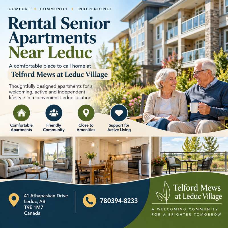 Comfortable Senior Living at Telford Mews at Leduc Village